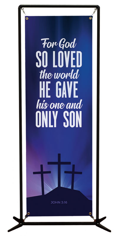 Banners, Easter, Aurora Lights Celebrate Easter Scripture, 2' x 6'