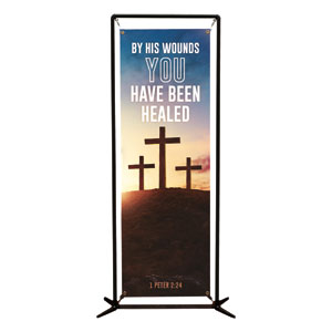 Easter Hope Outline Scripture 2' x 6' Banner