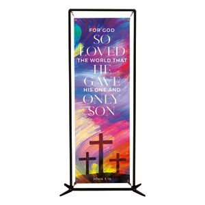 No Greater Love Scripture 2' x 6' Banner