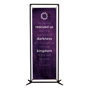 Real Love Crown Scripture 2' x 6' Banner