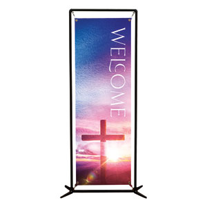 Love Easter Colors Welcome 2' x 6' Banner