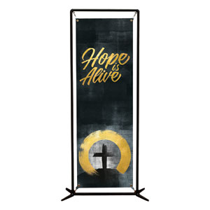 Hope Is Alive Gold 2' x 6' Banner
