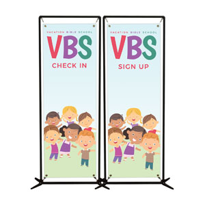 VBS Kids Pair 2' x 6' Banner