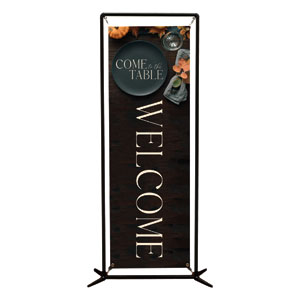 Come to the Table Pumpkin 2' x 6' Banner