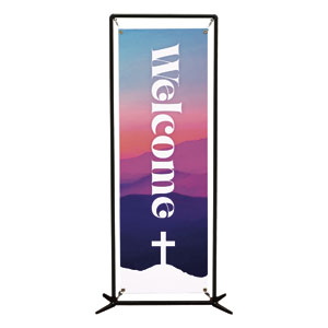Easter At Mountains 2' x 6' Banner