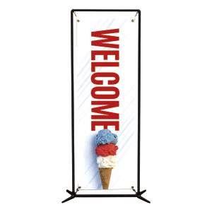 Fourth of July Picnic 2' x 6' Banner