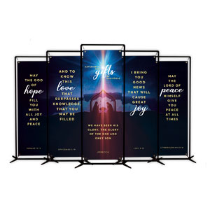 Experience the Gifts of Christmas Set 2' x 6' Banner