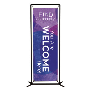 Find Your Community 2' x 6' Banner