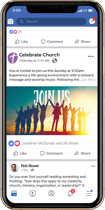 Social Ads, Back To Church Sunday, BTCS You Belong Here Join Us