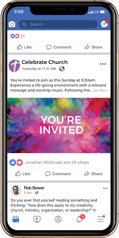 Social Ads, Easter, Back to Church Easter
