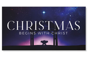 Begins With Christ Manger Star Social Media Ad Packages