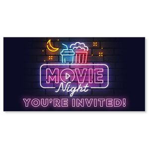 Neon Movie Night Social Media Ad Packages