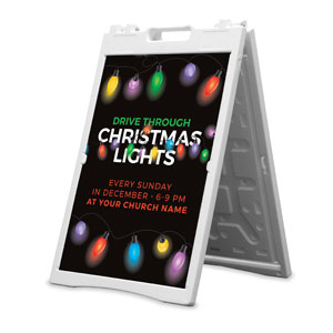 Drive Through Christmas Lights 2' x 3' Street Sign Banners