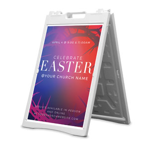 Celebrate Easter Crown 2' x 3' Street Sign Banners