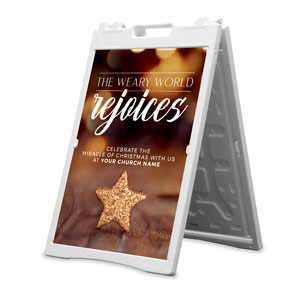 The Weary World Rejoices 2' x 3' Street Sign Banners