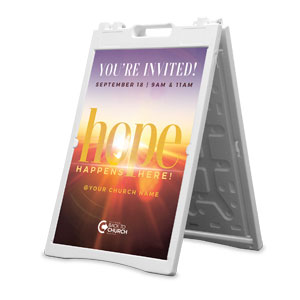 BTCS Hope Happens Here 2' x 3' Street Sign Banners