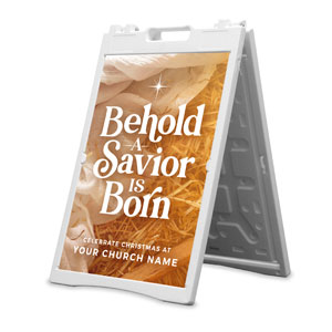 Behold A Savior 2' x 3' Street Sign Banners