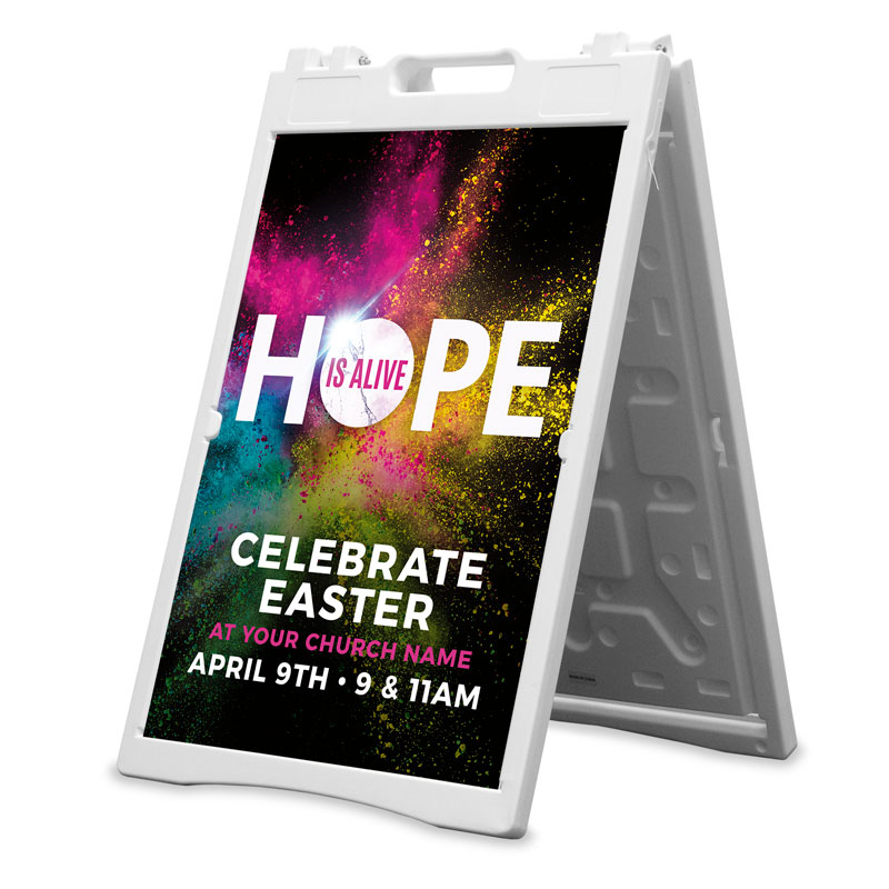 Banners, Easter, Hope Is Alive Powder, 2' x 3'