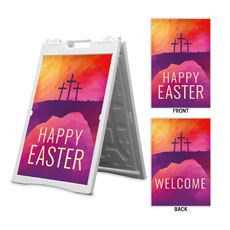 Calvary Paint Happy Easter Welcome 