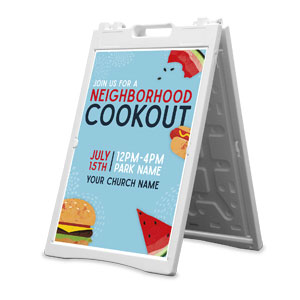 Neighborhood Cookout 2' x 3' Street Sign Banners