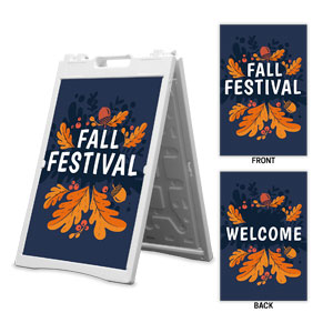 Fall Festival Invited Welcome 2' x 3' Street Sign Banners