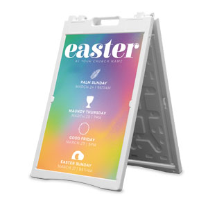 Bright Easter Icons 2' x 3' Street Sign Banners