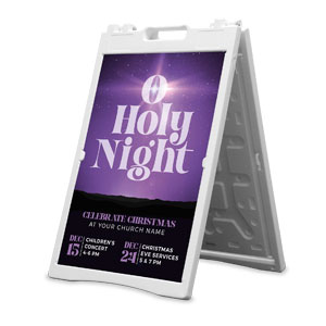 O Holy Night Star 2' x 3' Street Sign Banners