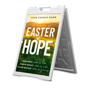 Easter of Hope Meadow 2' x 3' Street Sign Banners