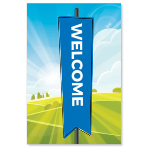 Bright Meadow Welcome StickUp