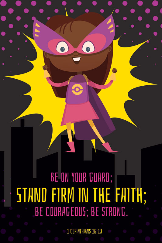 Banners, Children's Ministry, Scripture Squad Girl 1, 24 x 36