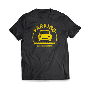 Parking Yellow - Large Customized T-shirts