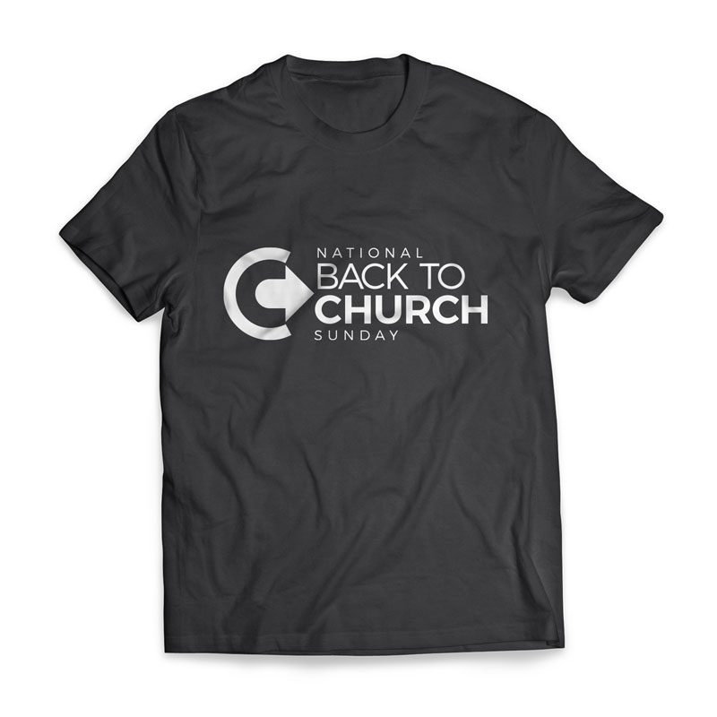 T-Shirts, Back To Church Sunday, Back to Church Sunday Logo - Medium, Medium (Unisex)