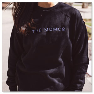 MomCo Crewneck Sweatshirt Black - Large Apparel