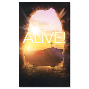 Alive Sunrise Tomb 3 x 5 Vinyl Banner
