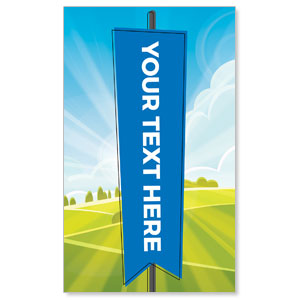 Bright Meadow Your Text Here 3 x 5 Vinyl Banner
