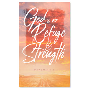 Beautiful Praise Refuge and Strength 3 x 5 Vinyl Banner