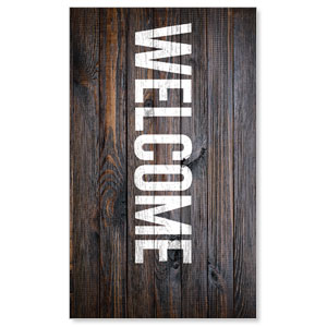 Dark Wood 3 x 5 Vinyl Banner