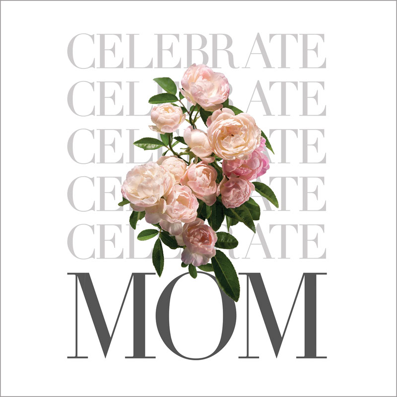 Banners, Mother's Day, Celebrate Mom Flowers, 3' x 3'
