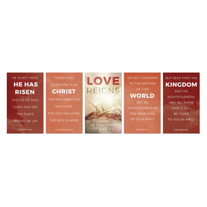 Love Reigns Set 3 x 5 Fabric Banners
