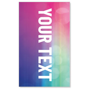 Colorful Lights Your Text 3 x 5 Vinyl Banner