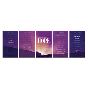 Resurrecting Hope Set 3 x 5 Fabric Banners