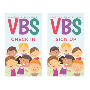 VBS Kids Pair 3 x 5 Vinyl Banner