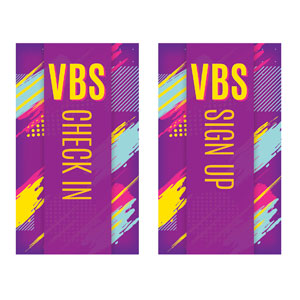 VBS Neon Pair 3 x 5 Vinyl Banner