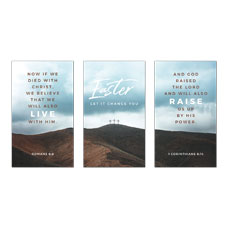 Easter Let It Change You Triptych 