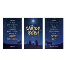 Savior is Born Star Triptych 