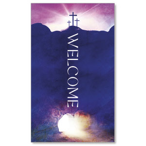 Easter Cross Tomb 3 x 5 Vinyl Banner