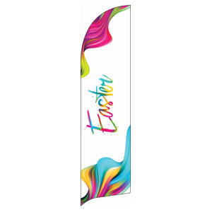 Alive Easter Colors Flag Banner