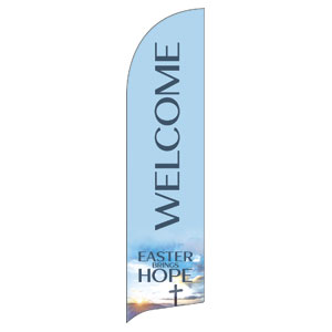 Sunrise Easter Brings Hope Flag Banner