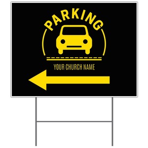 Parking Yellow 18"x24" YardSigns