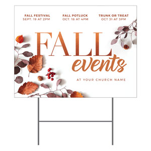 Fall Events Nature 18"x24" YardSigns